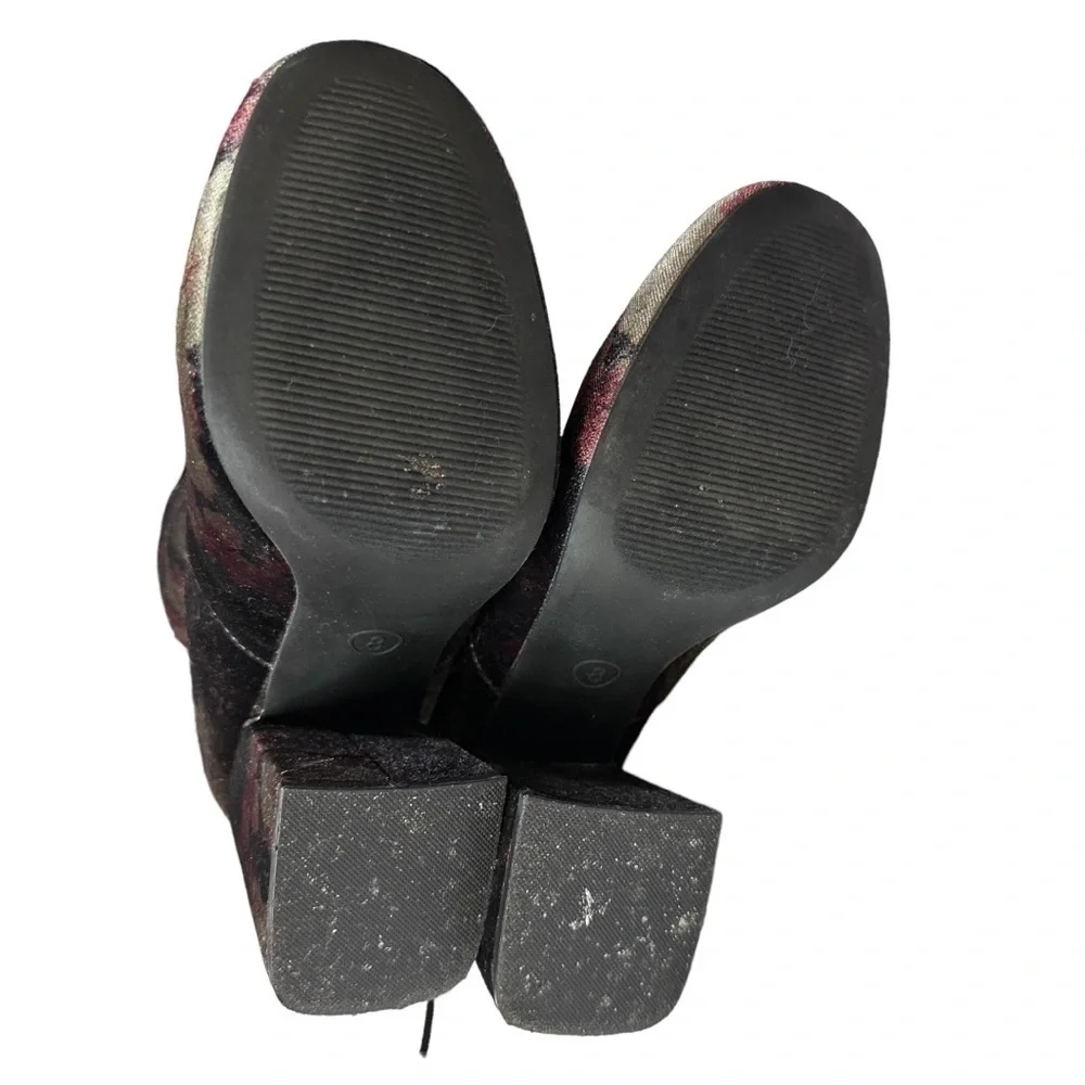 a.n.e.w.d.a.y. for Target Soft Velour Chunky Heel Booties Size 8